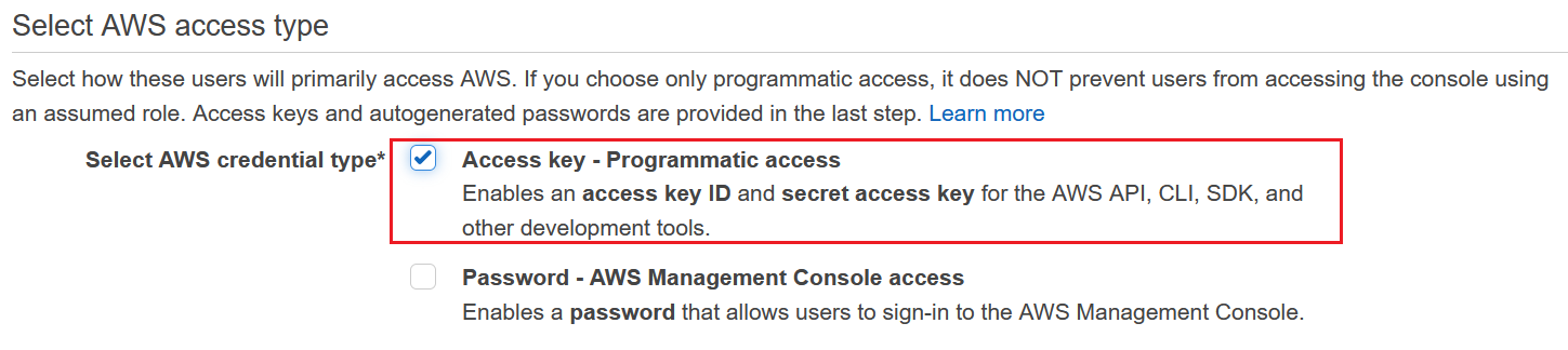 aws-generate-access-key-and-secret